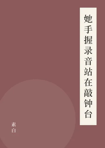 《她手握录音站在敲钟台》书籍封面