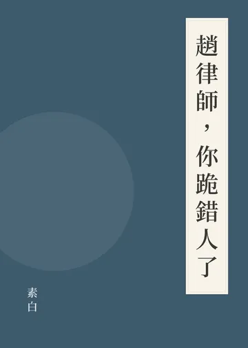 《趙律師，你跪錯人了》書籍封面