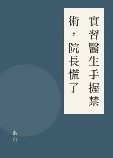 《實習醫生手握禁術，院長慌了》書籍封面