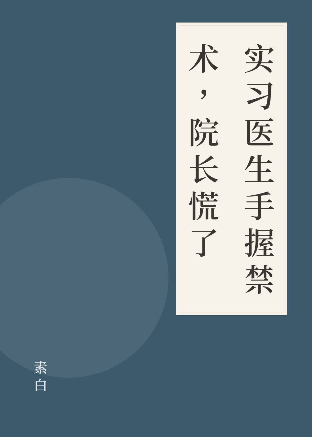 《实习医生手握禁术，院长慌了》书籍封面