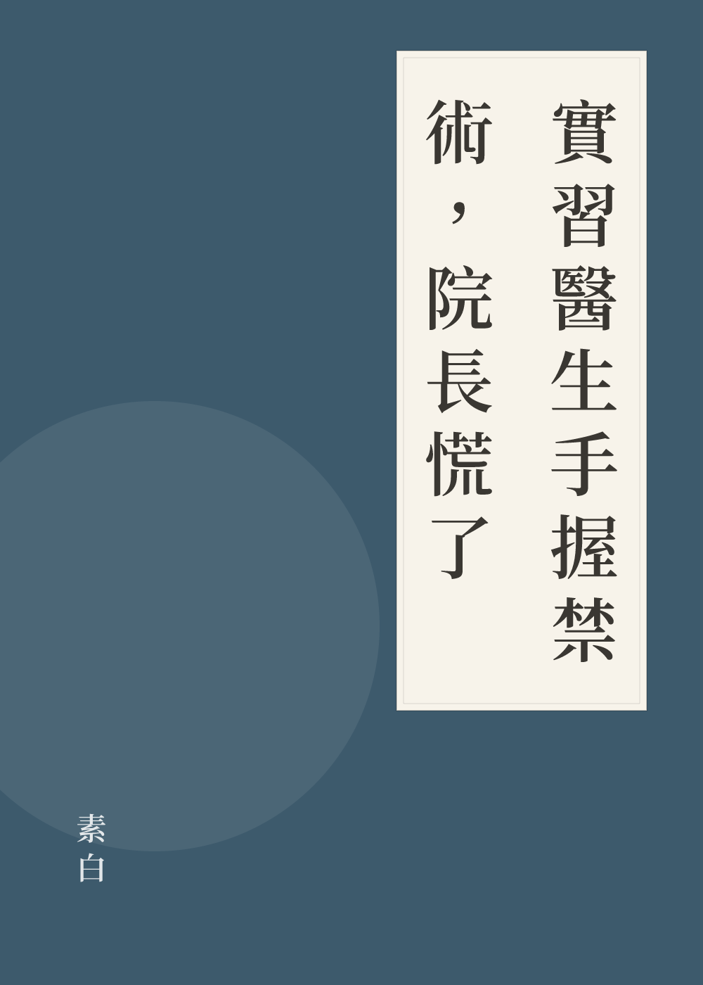 《實習醫生手握禁術，院長慌了》書籍封面