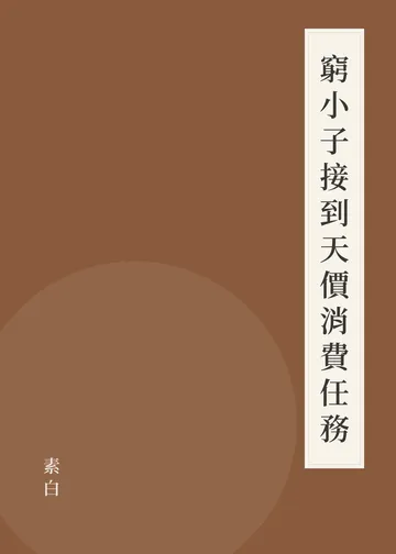 《窮小子接到天價消費任務》書籍封面