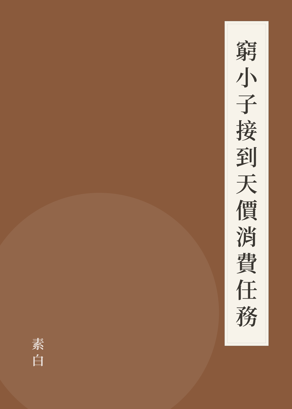 《窮小子接到天價消費任務》書籍封面